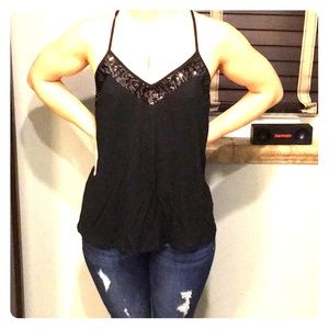 Black sequin blouse